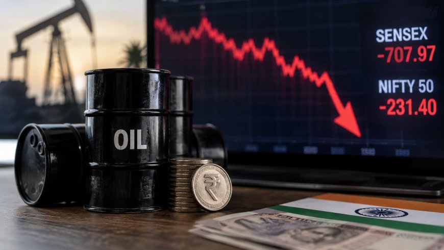 Indian Stock Market Falls as Crude Oil Crosses $108 | Sensex, Nifty
