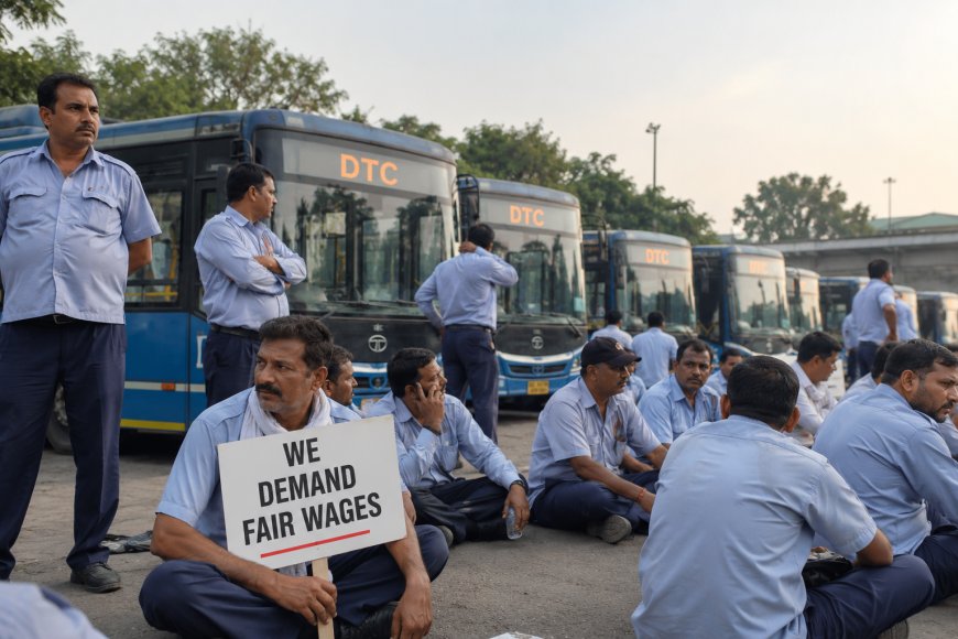 DTC Drivers Strike: ₹862 Wage, DA Demand & Sept 28 Protest